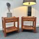 Paire tables de chevet brutaliste
