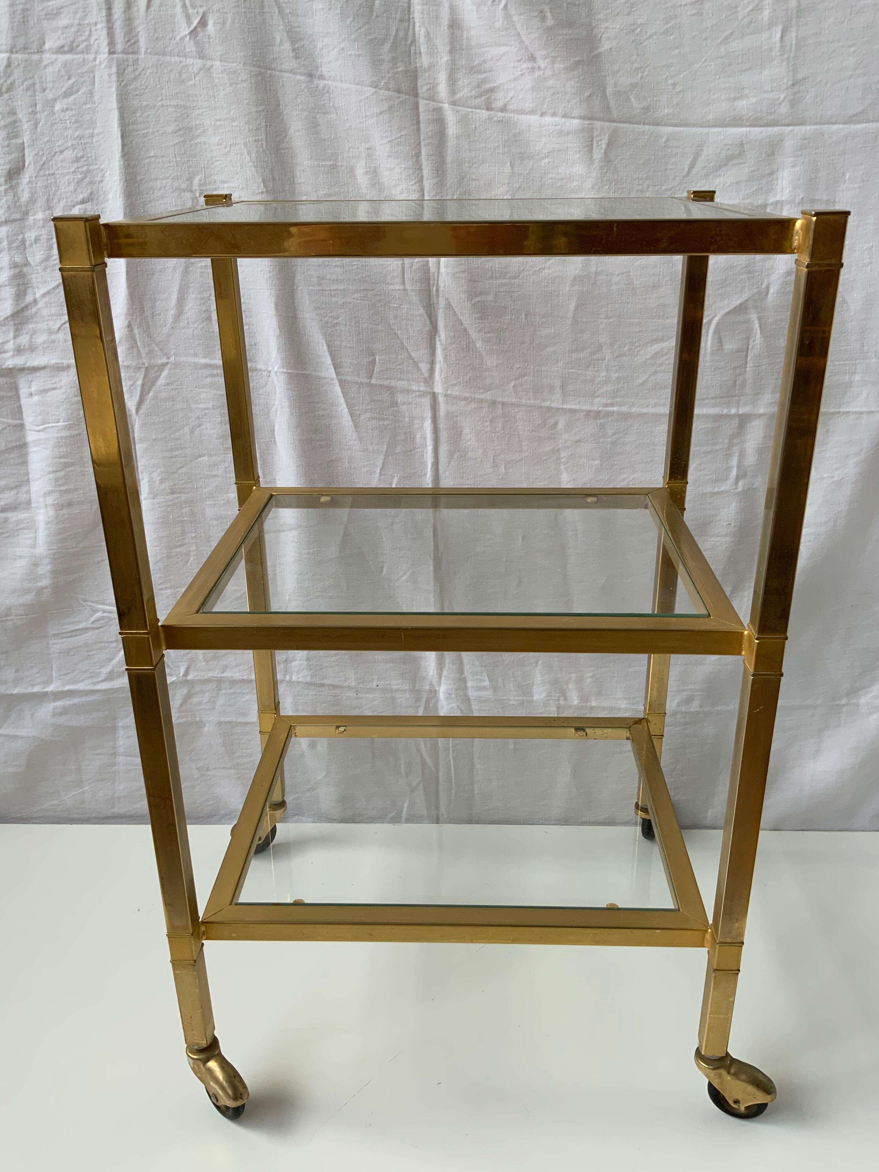 Brass shelf