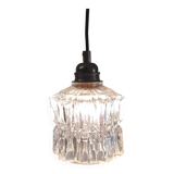 Vintage globe table lamp in glass - mid 20th century