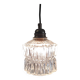 Vintage globe table lamp in glass - mid 20th century.