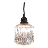 Lampe balladeuse vintage globe en verre - mid. XXeme