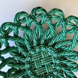 Vallauris woven ceramic fruit bowl basket