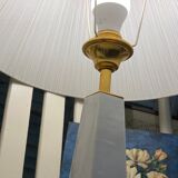 Marble obelisk lamp