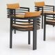 6 chaises de salle à manger par Jean Batenburg pour MI années 1970