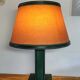 Art Deco Lamp Attributed to Paul Dupré Lafon / Se Killier and Parch Leather