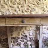 Antique wooden farmhouse table