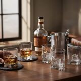 Set of 6 Luminarc Quadrille whisky glasses - Brand new condition