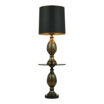 Rare Set Pineapple Lamp and Table Deknudt Loevsky 1970s