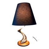 Brutalist Ram's Horn Living Room Lamp 1970