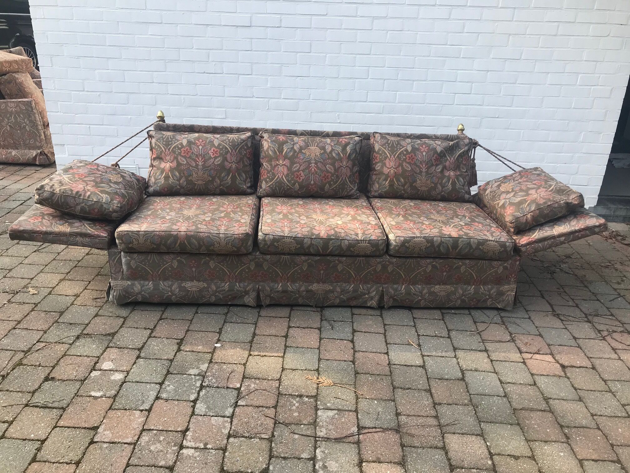 3-seater sofa and 2 armchairs set Maison Jansen 1960