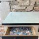 Sideboard sliding doors formica tray
