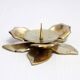 Brass flower candle holder