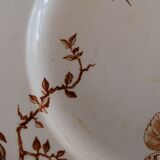 Antique brown Oxford model plate, HB - Choisy-le-Roy Co., 1900s