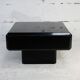 Table basse bois laqué noir, France, circa 1970