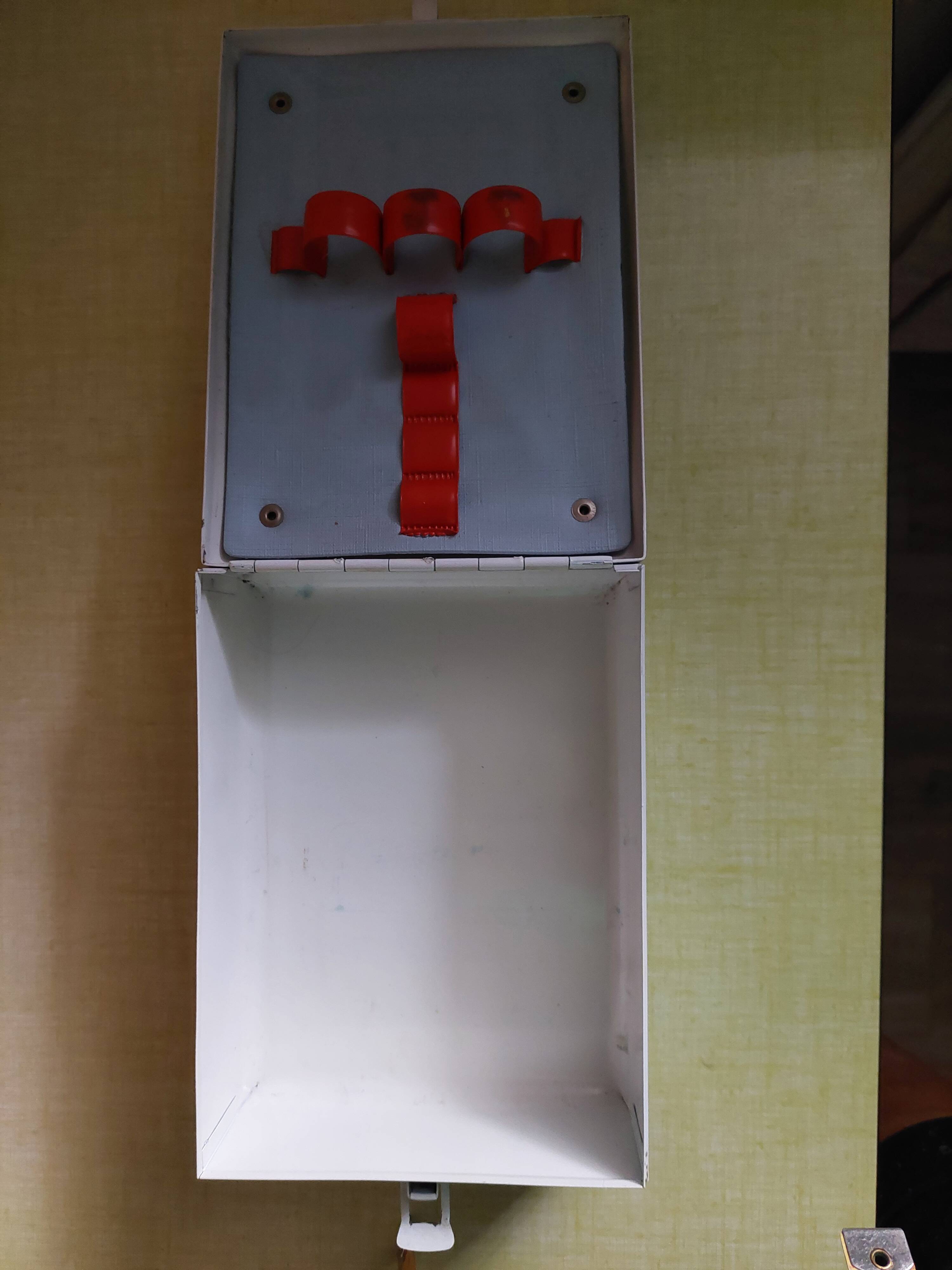 Old sheet metal medicine box