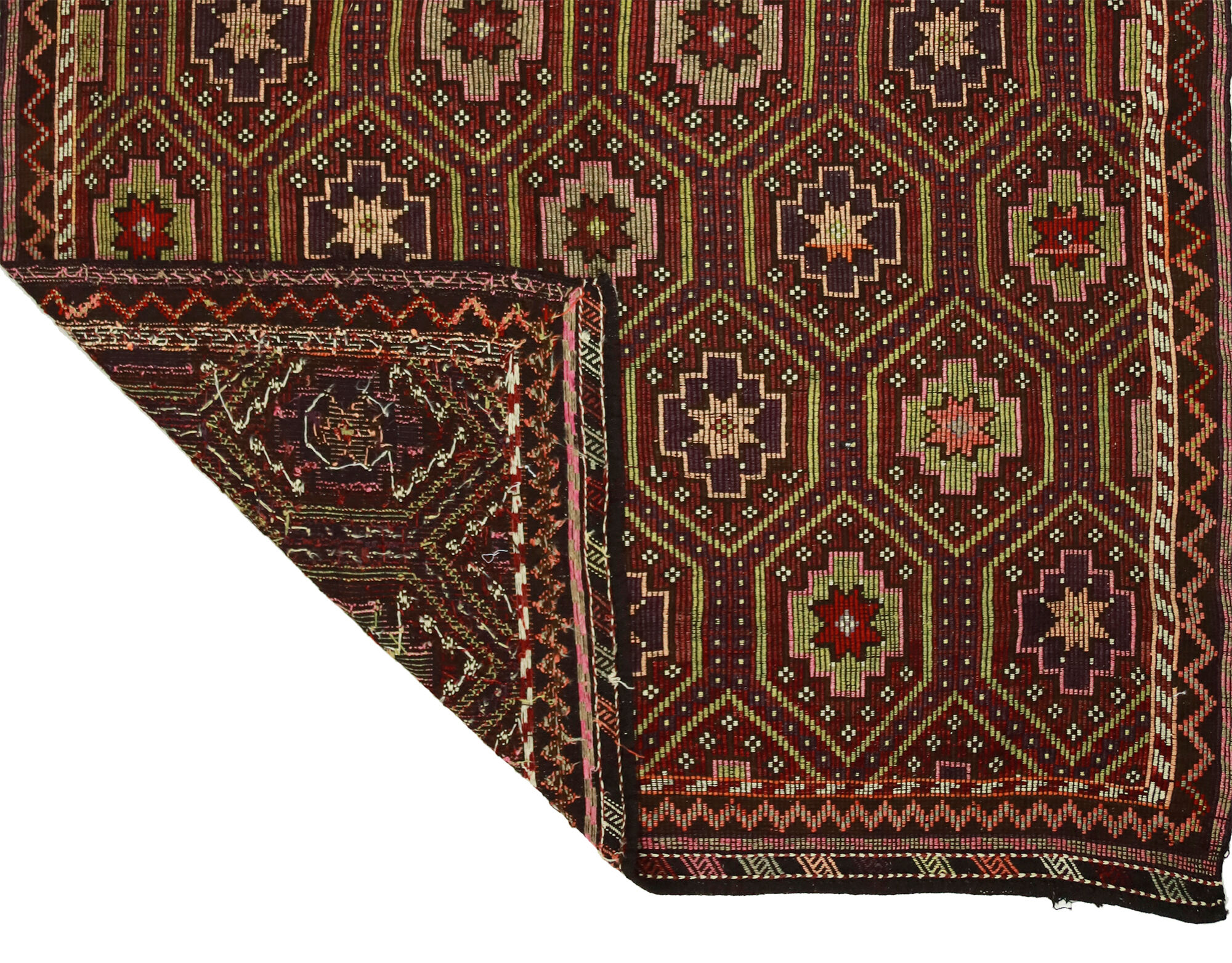 Anatolian handmade kilim rug 307 cm x 207 cm