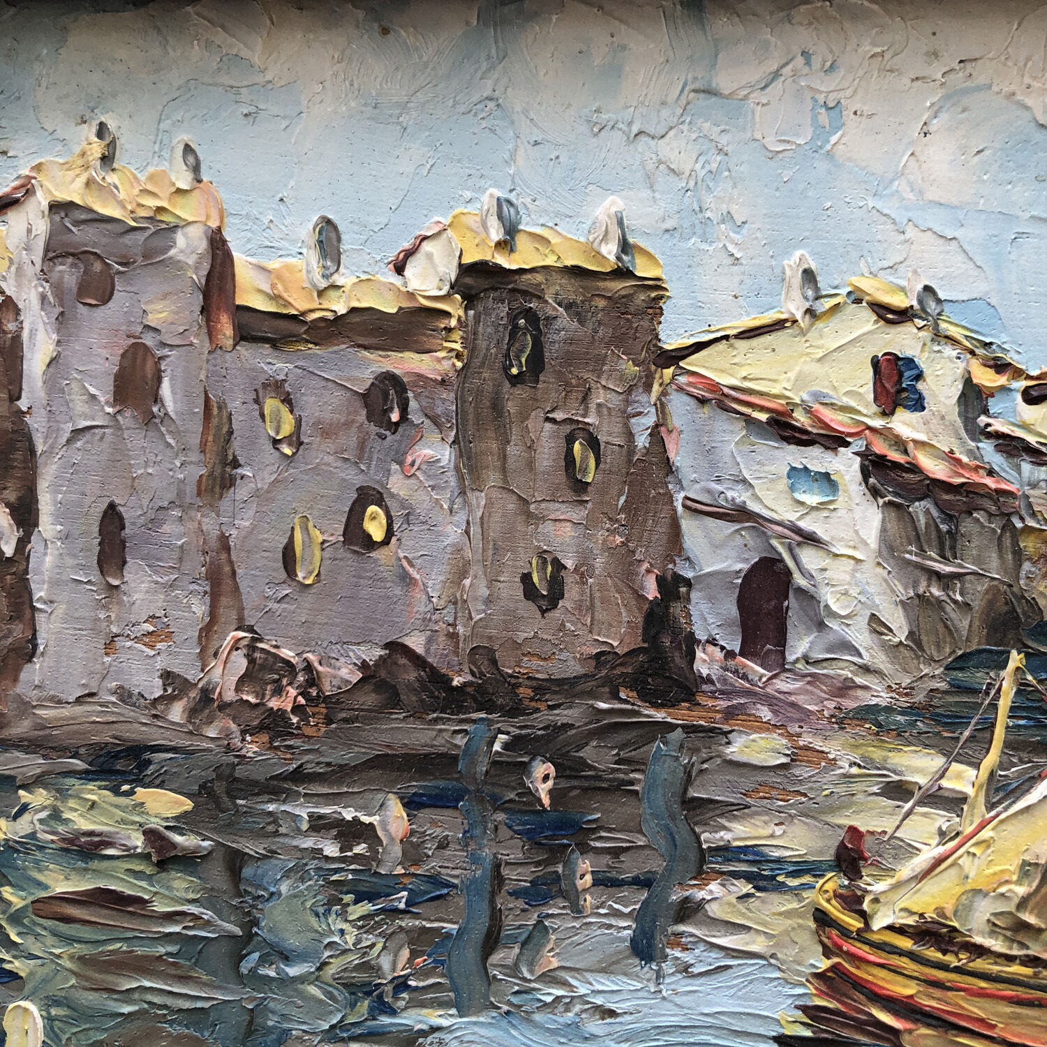 Tableau "Retour au port de St Tropez 1930"