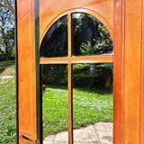 Vintage leather mirror