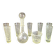 Set of bubble glassware from Biot – carafe, glasses, and ice bucket – 1960s