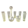 Set of bubble glassware from Biot – carafe, glasses, and ice bucket – 1960s