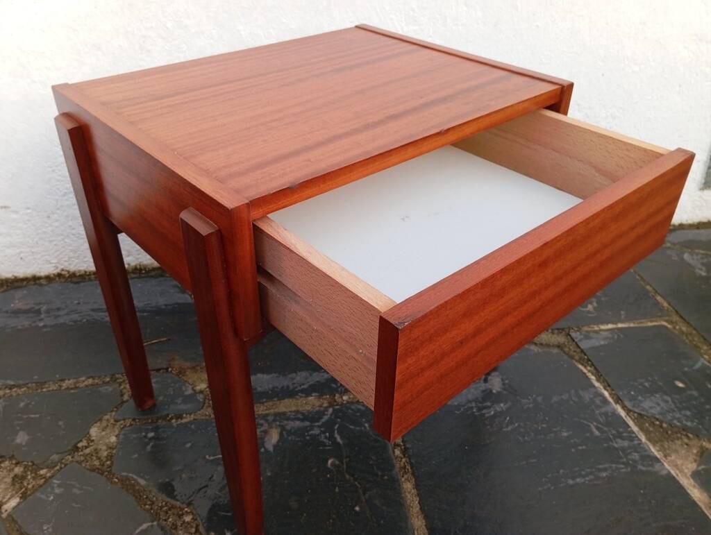 Pair of Scandinavian teak bedside tables