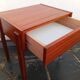 Pair of Scandinavian teak bedside tables