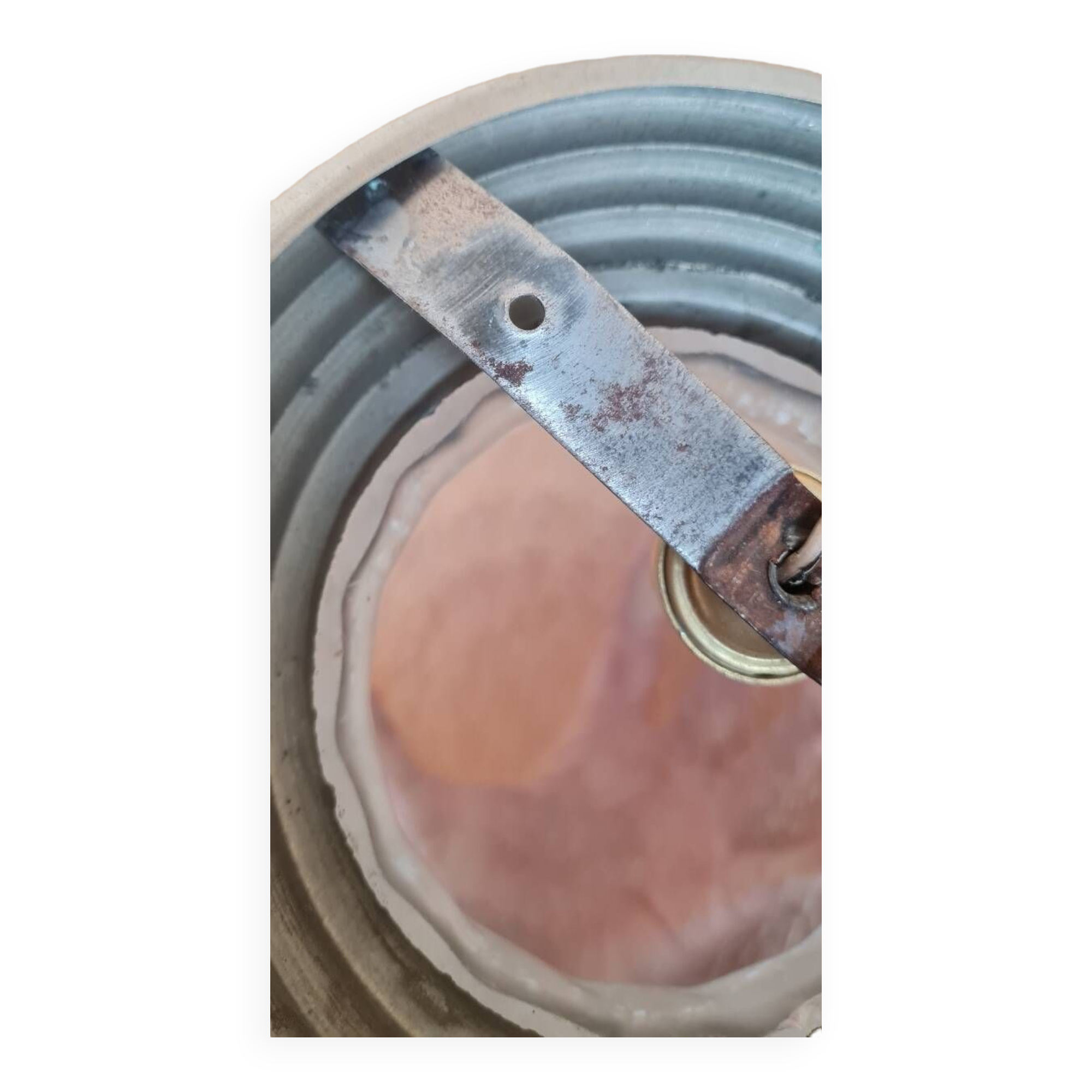 Frosted glass ceiling light 1950