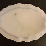 Polychrome earthenware dish signed large model