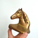 Brass horse bookends