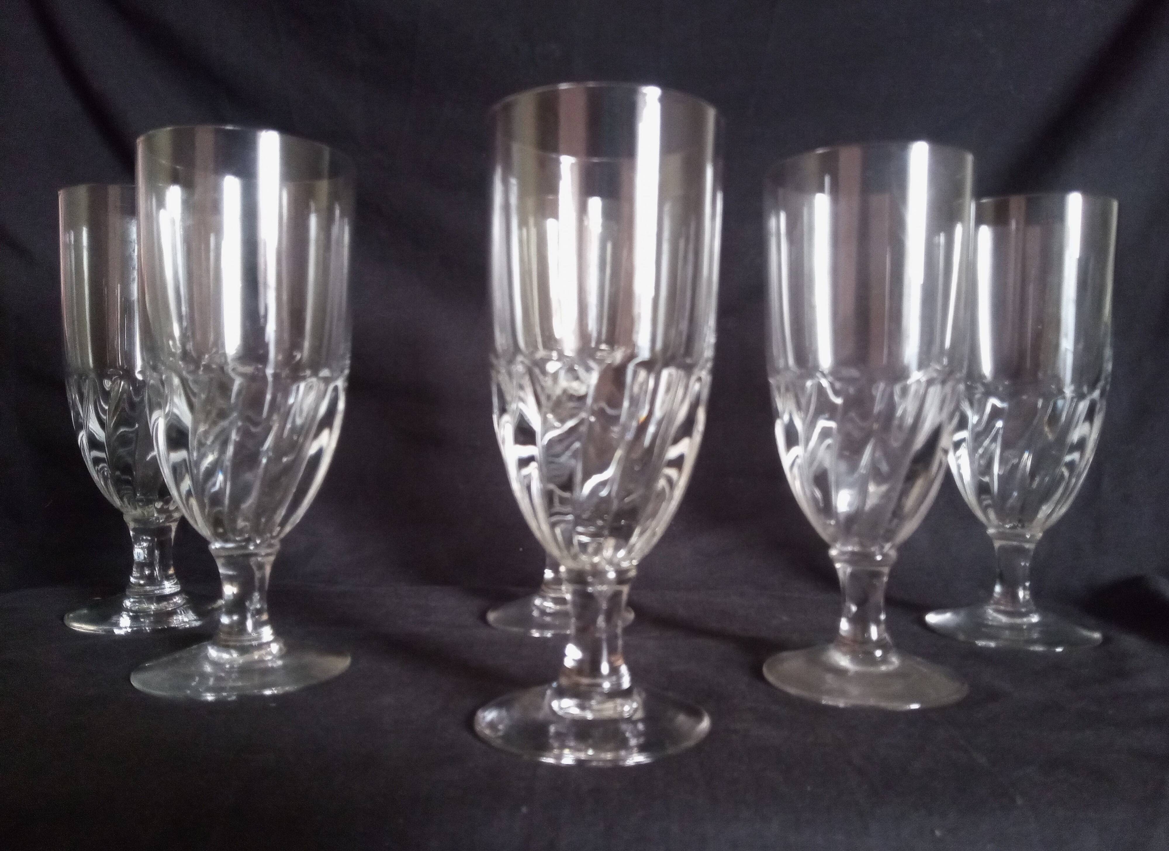 Set of 6 large absinthe glasses, h - 18 cm.
