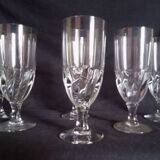Set of 6 large absinthe glasses, h - 18 cm.