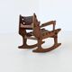 Angel Pazmino rocking chair and hocker Muebles de Estilo Ecuador 1960