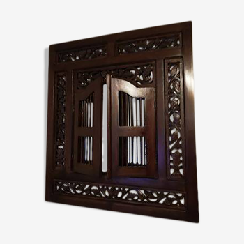 Exotic wood window mirror