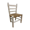 White wooden child chair