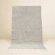 Beni Ouarain Berber rug in diamond pattern • Minimalist white elegance