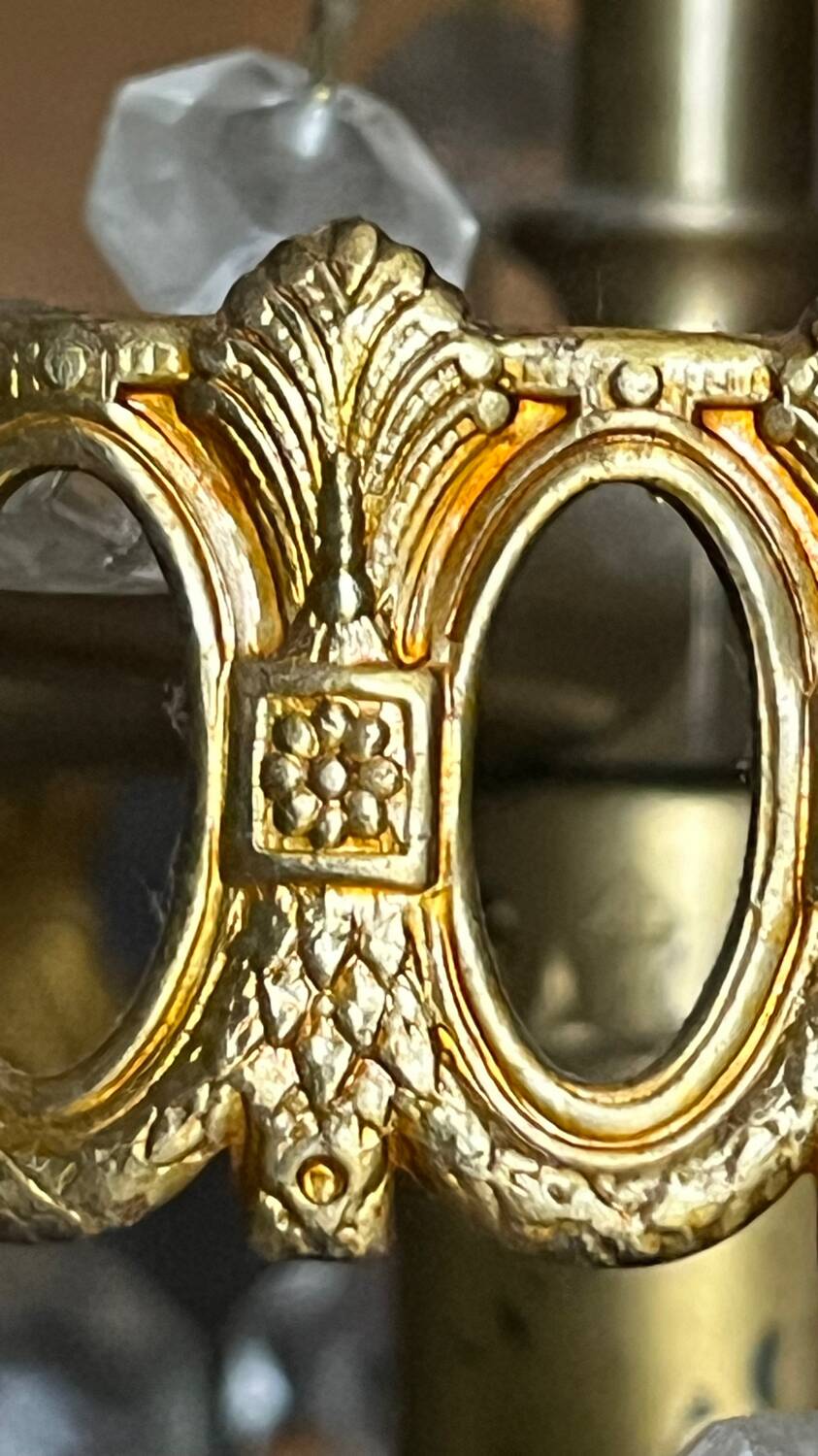 Antique hot air balloon chandelier with tassels