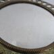 Old round mirror, ethnic, Moroccan, oriental, round brass 70s