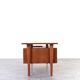 Mid-Century Danish Teak Executive Desk by Kai Kristiansen for FM Møbler