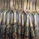 Set of 12 antique cake forks