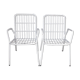 Pair 2 chairs / chairs Emu Rio metal vintage time 1960
