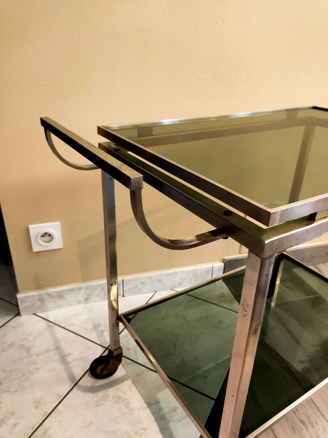 Vintage Guy Lefevre bar cart
