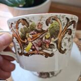 Digoin Sarreguemines tea cup fn 19th