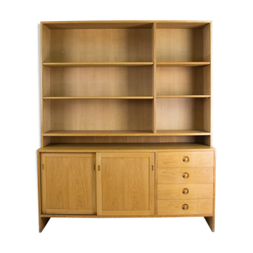 Oak bookcase by Hans J. Wegner for Ry Mobler, 1960