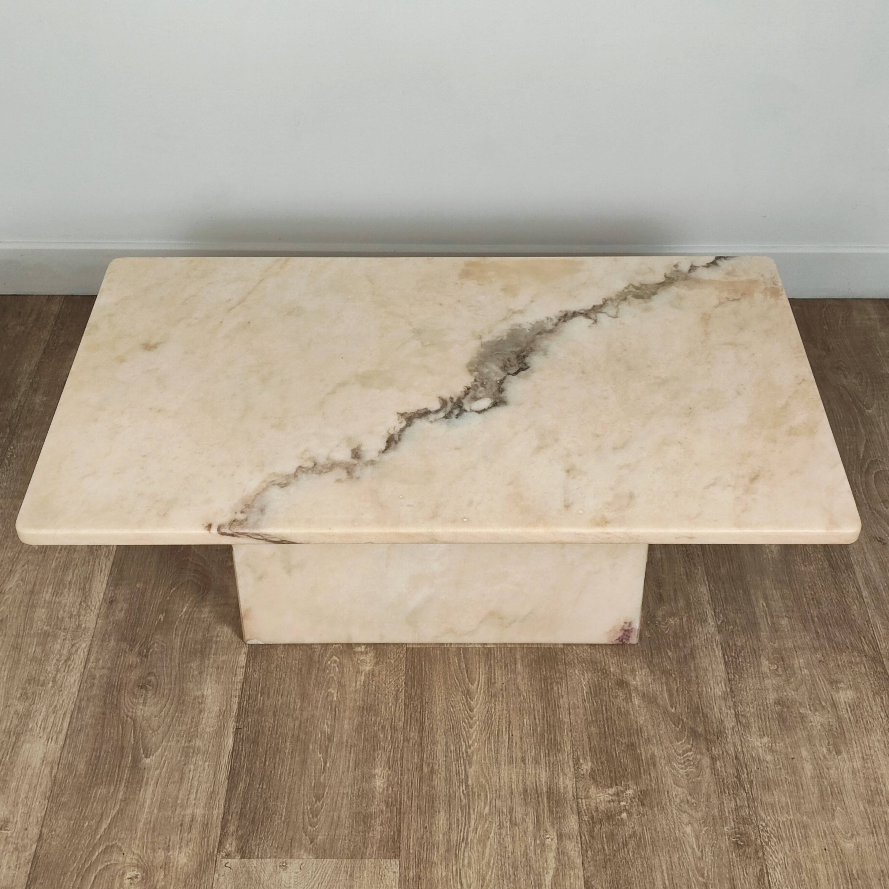 Marble coffee table