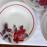 3 vintage deep plates in a jumble 220637