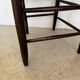 Chaise vintage en bois et paille tressée