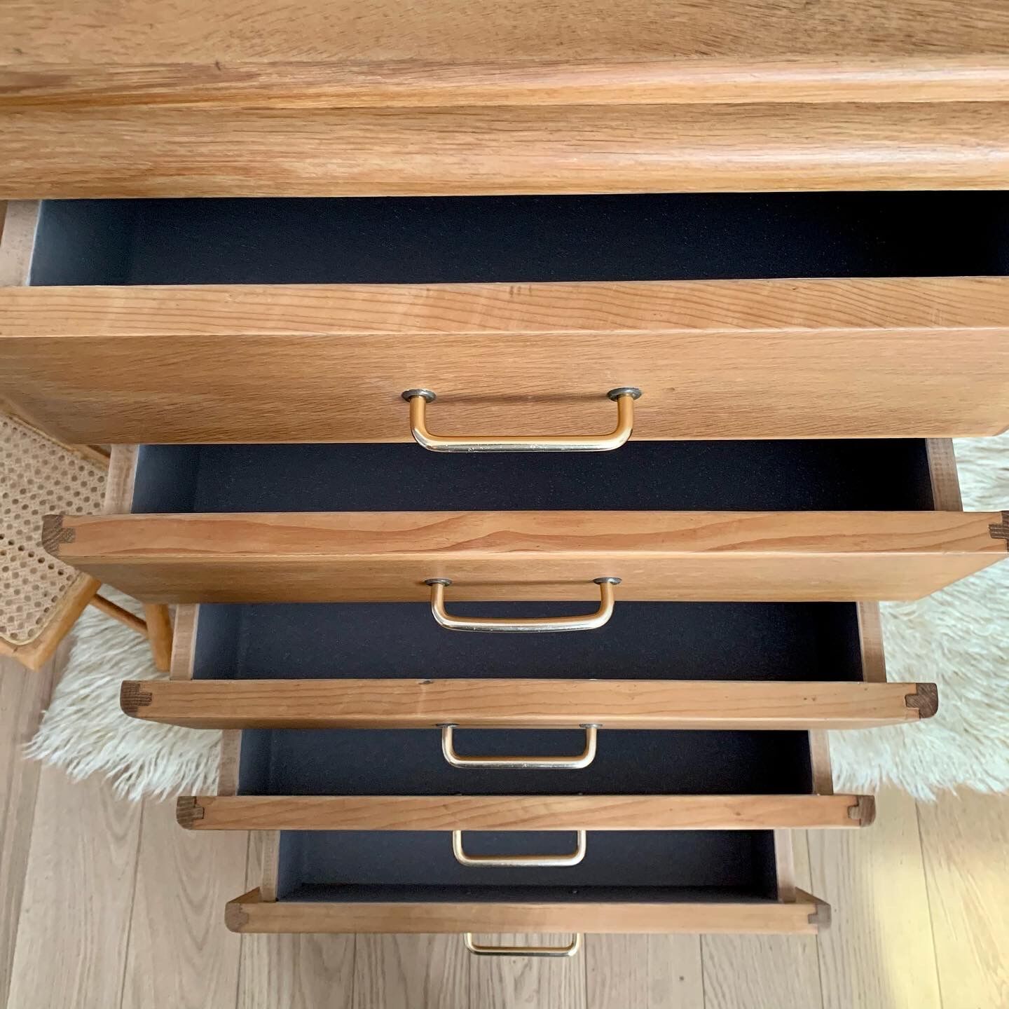 Vintage dresser feet compass