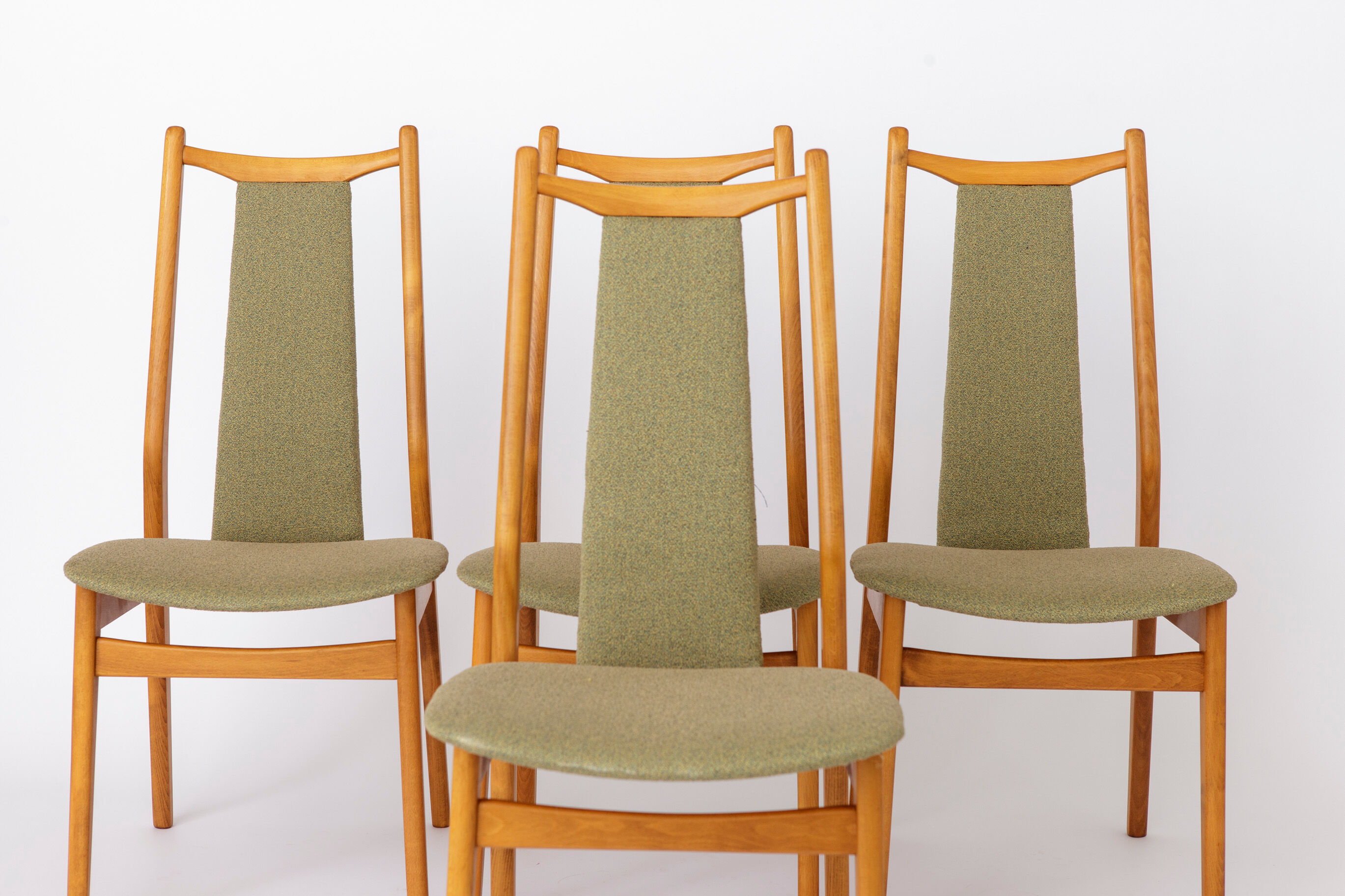 Vintage Dining Chairs Set of 4, Mid Century Modern Chairs, 1960s German