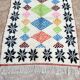 Tapis berbère marocain Costum - Tapis marocain en laine - Nouveau tapis Azilal - Style Beni ouarain