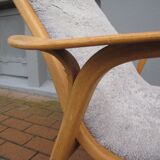 "Lamino" armchair with stool by Yngve Eckström for Swedese